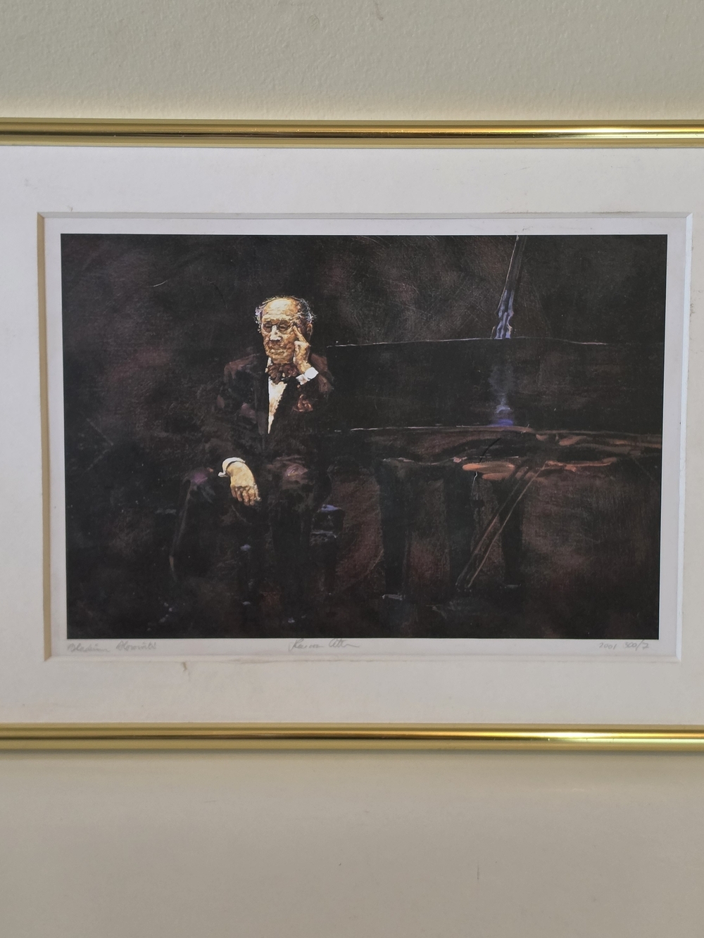 Vladimir Horowitz Framed Print Signed By Artist